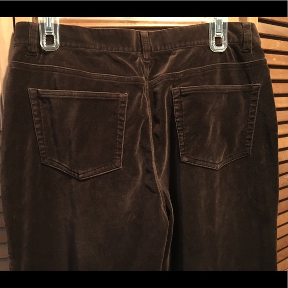 Lauren Ralph Lauren Brown Velour Jeans - Picture 8 of 8